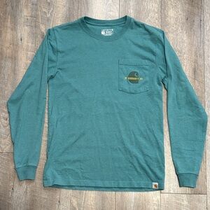 Carhartt Men's Teal Long Sleeve Tee